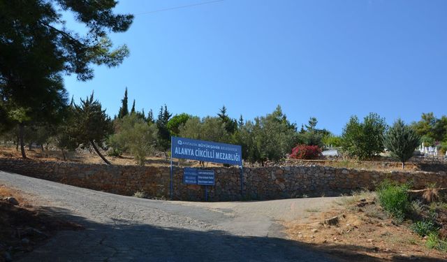 Alanya Cikcilli Mezarlığı 50 dönüme çıkıyor