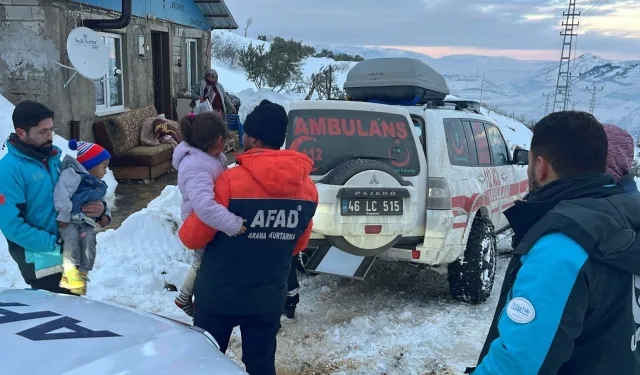 AFAD koordinasyonunda Onikişubat'ta zorlu kış şartlarında hayati müdahale