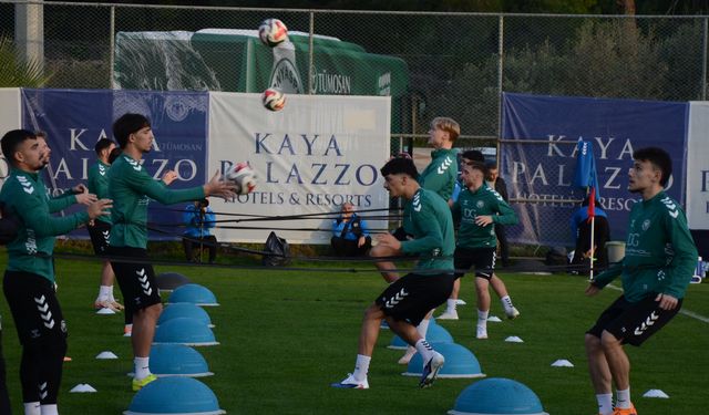 Konyaspor'da yeni transfer Berkan Kutlu antrenmanda