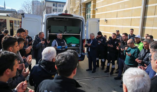 Adliyede ölü bulunan güvenlik görevlisi için cenaze töreni