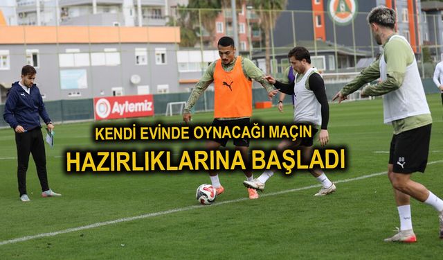 Alanyaspor, Başakşehir maçının hazırlıklarına başladı