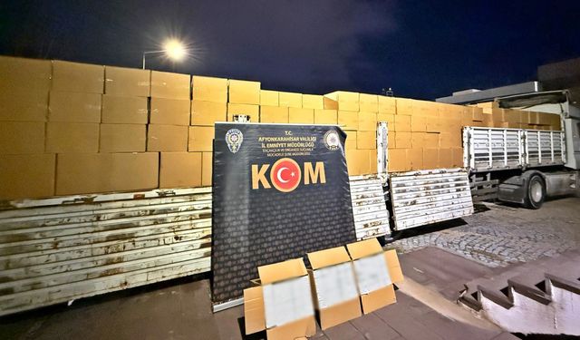 7,2 milyon makaron ele geçirildi