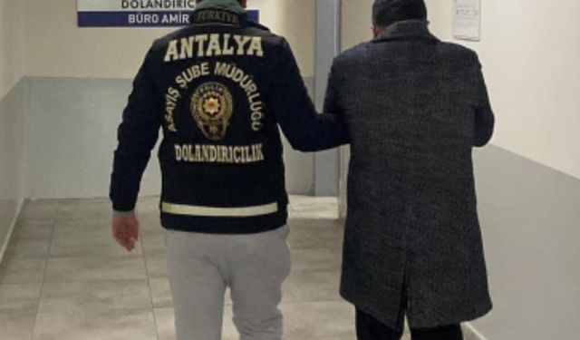 Antalya'da 38 bin avro dolandırmaktan tutuklandı
