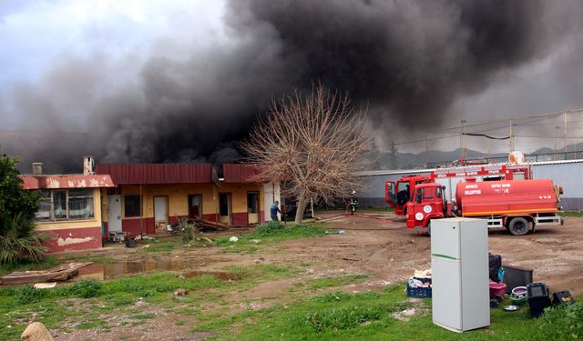 Antalya'da ekmek fırınında yangın çıktı