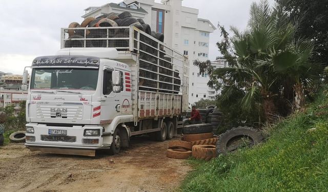 Büyükşehir atık lastikleri ekonomiye kazandırıyor