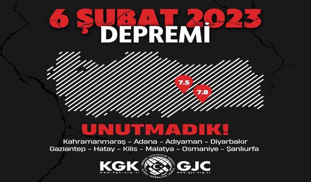 KGK, depremin yıldönümünde Hatay’da