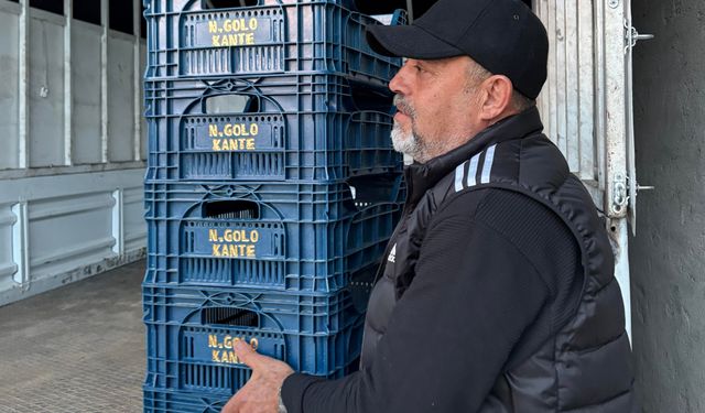 Fenerbahçeli taraftar domates kasalarının üzerine 'N'Golo Kante' yazdırdı