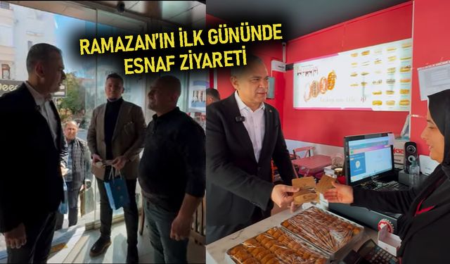 Ak Parti Alanya Ramazan'ın ilk gününde esnafı ziyaret etti