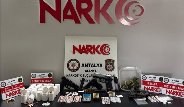 Alanya’da dev narkotik operasyonu: 37 şüpheliye adli işlem
