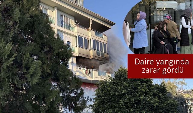 Alanya'da apartman dairesinde yangın çıktı