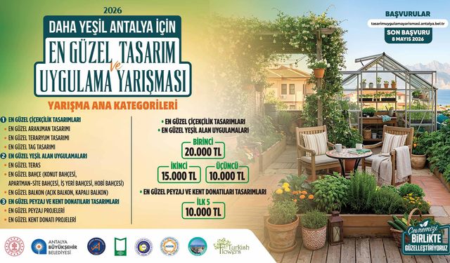 Daha yeşil Antalya için ödüllü yarışma