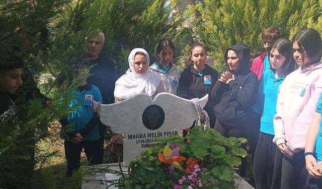 Köpekten kaçarken kamyonun çarpmasıyla hayatını kaybeden Mahra mezarı başında anıldı