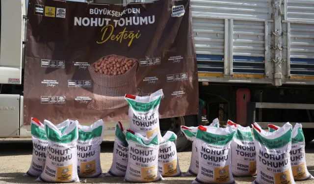 Konya az su isteyen ürünleri yaygınlaştırıyor... Yüzde 50 hibeli nohut tohumları dağıtılıyor
