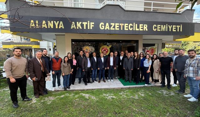 KGK dış medya üyeleri Alanya basını ile bir araya geldi