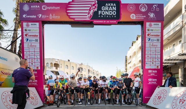 AKRA Gran Fondo Antalya'ya 15 ülkeden 578 sporcu katılacak