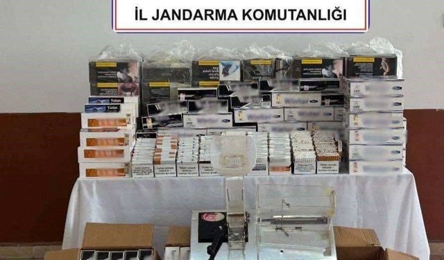 Jandarmadan kaçak sigara operasyonu