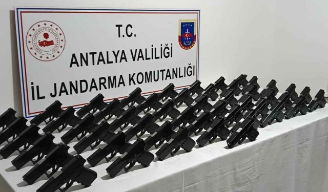 Manavgat'ta silah kaçakçılığı operasyonu