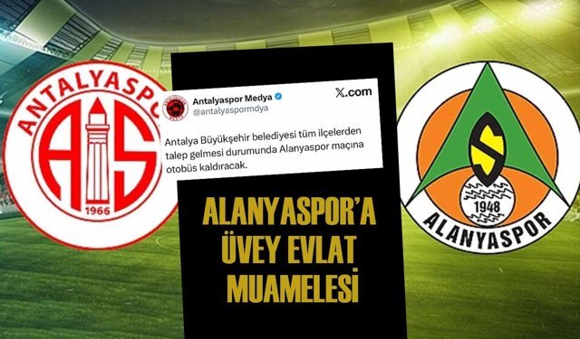 Alanyaspor’a Antalya Büyükşehir Belediyesi’nden üvey evlat muamelesi