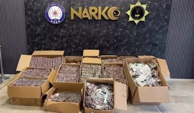 İstanbul'da 560 bin sentetik hap ele geçirildi