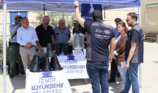 İzmir'de kahverengi kokarca böceğine karşı tuzak