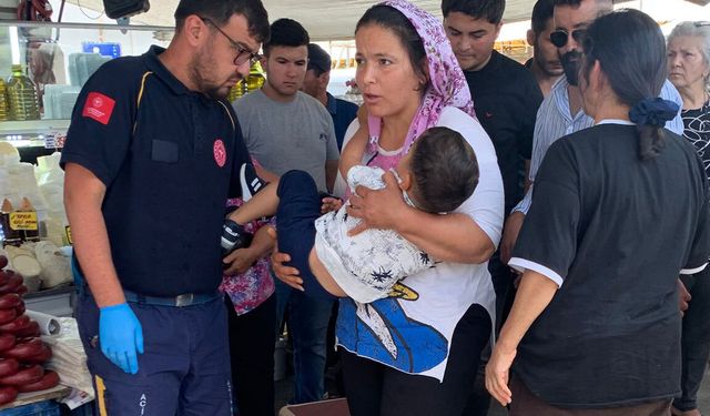 Gazipaşa'da 4 yaşındaki Ömer'e pazarda yorgun mermi isabet etti