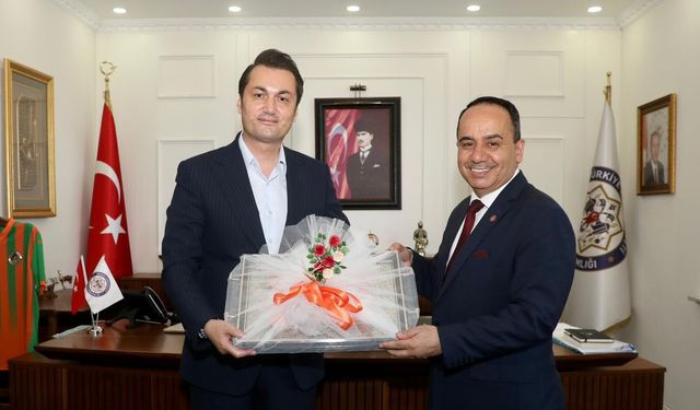 Alanya Esnaf ve Sanatkârlar Odası'ndan Kaymakam Öztürk'e ziyaret