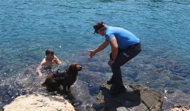 Antalya'da deniz polisinin maskotu 'Miço'
