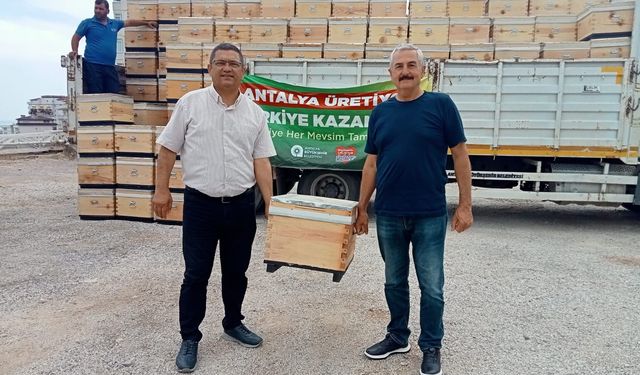 Antalya Büyükşehir’den Alanya'ya arı kovanı hibe desteği