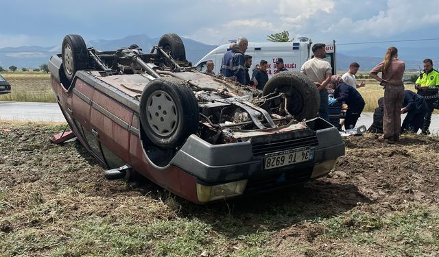 Burdur'da kaza: 2 yaralı