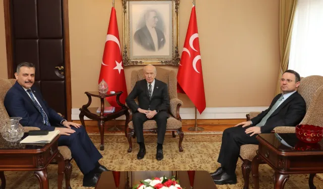 İki bakandan MHP lideri Bahçeli'ye ziyaret