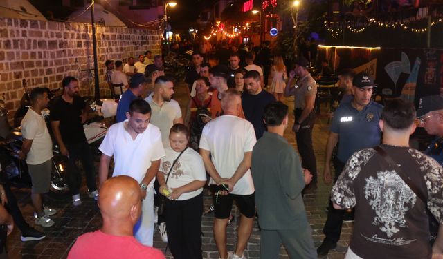 Kaleiçi'nde polis ve bekçilerden huzur ve güven denetimi