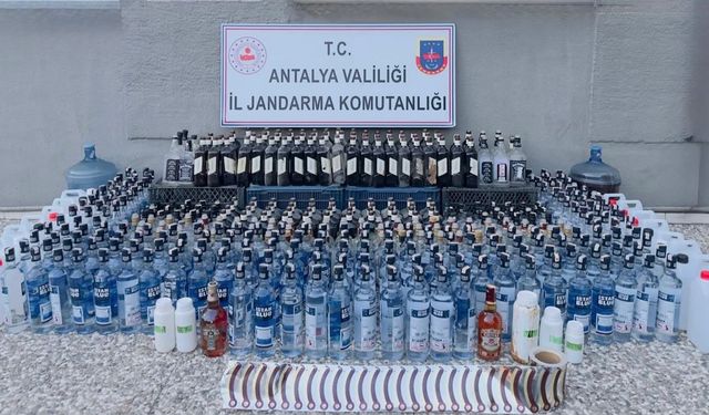 Manavgat'ta kaçak alkol operasyonu: 1 Şüpheli tutuklandı