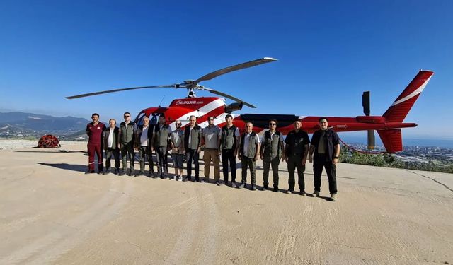 Orman Bölge Müdürü Kemal Kayıran’dan Alanya Helikopter ekibine ziyaret