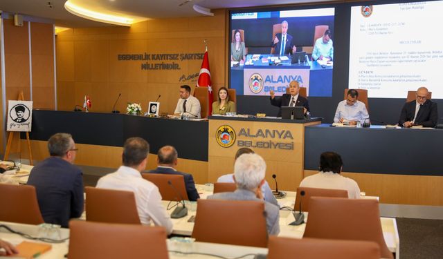 Alanya Belediyesi Haziran Meclis toplantısı’nda önemli açıklamalar