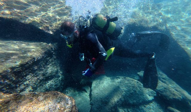 Gazipaşa Koru Sahili'nde büyük deniz dibi temizliği