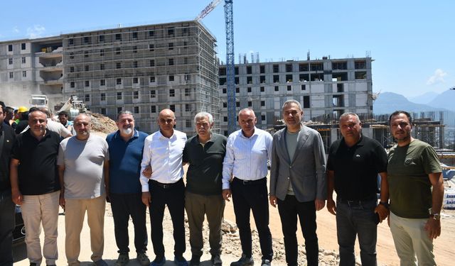 Alanya’da 2.500 kişilik modern KYK Yurdu sorunsuz ilerliyor