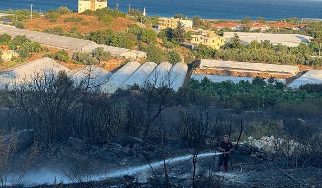 Kumluca'da yangın söndürüldü, Alanya'da kontrol altında alındı