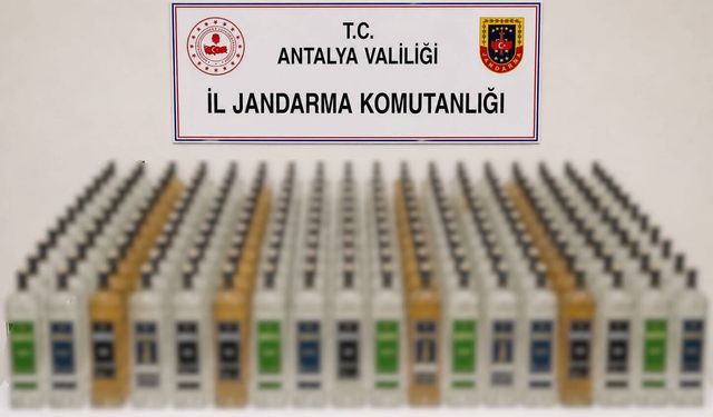 Alanya ve Manavgat'ta kaçak içki operasyonu