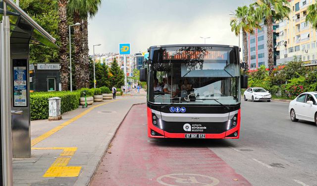 Antalya'da 15 Temmuz'da ulaşım ücretsiz