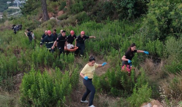 Alanya'da ATV uçuruma yuvarlandı: 1 yaralı