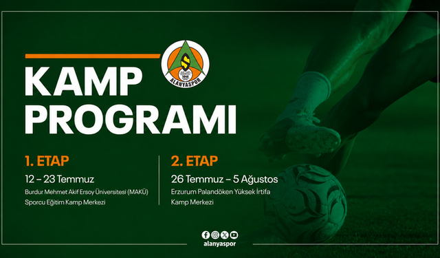Alanyaspor’un 2026-2027 Sezonu Hazırlık kampları netleşti