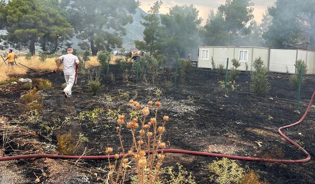 Antalya'da spiral makinesinden çıkan yangın korkuttu
