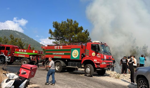 Antalya'nın 2 ilçesinde orman yangını kontrol altında