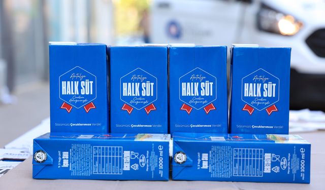 Çocuklar Halk Süt'le büyüyor