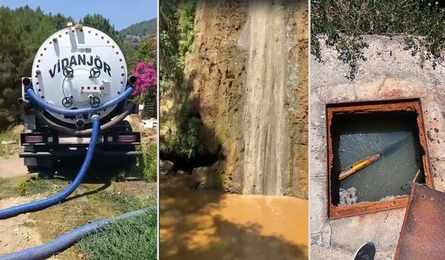 Alanya'da Hacet Deresi'ne uzatılan atık su vakası