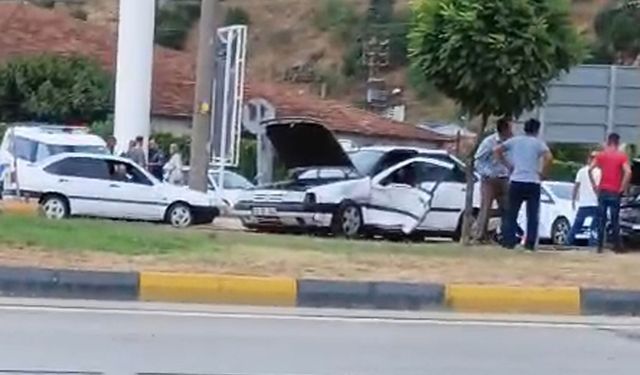 Eğirdir'de zincirleme kaza
