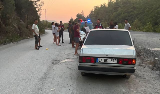 Otomobille çarpışan motosikletli yaralandı