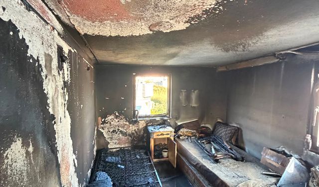 Serik'te otel işçilerinin kaldığı villada yangın