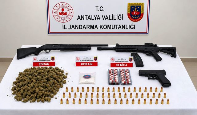 Antalya Serik'te uyuşturucu operasyonunda 20 gözaltı