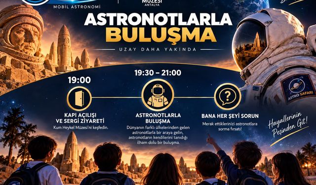 Uzay tarihine geçen astronotlar Antalya'da çocuklarla buluşacak